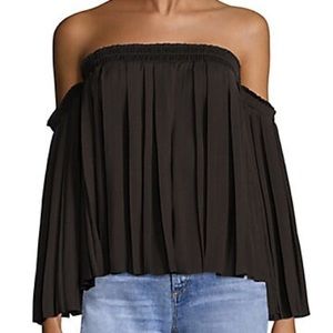 Elizabeth & James Pleated Off the Shoulder NWT